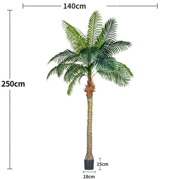 Cây dừa nhiệt đới giả trang trí