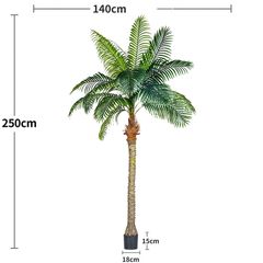 Cây dừa nhiệt đới giả trang trí