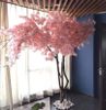 Cây hoa đào giả dáng nghiêng trang trí