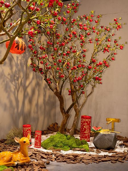 Cây lựu giả size lớn đẹp như thật