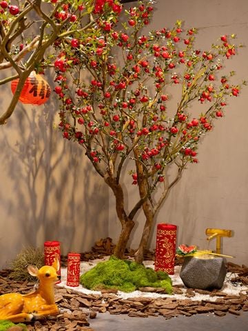 Cây lựu giả size lớn đẹp như thật