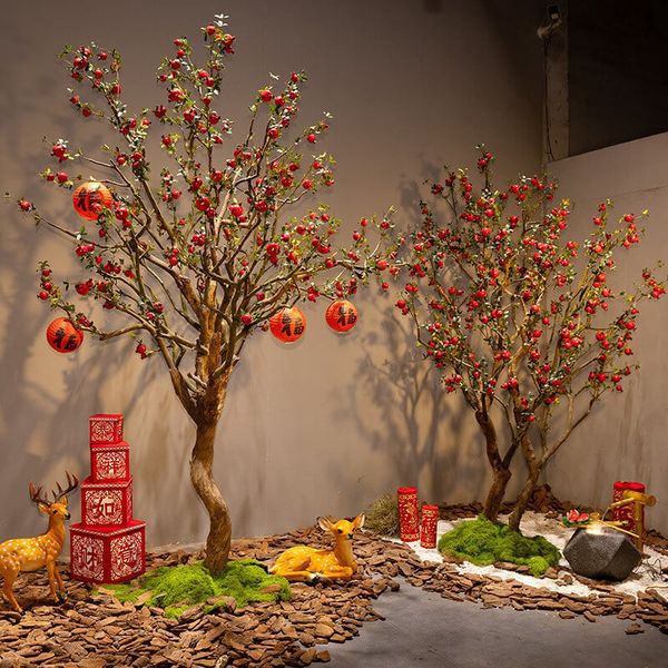 Cây lựu giả size lớn đẹp như thật