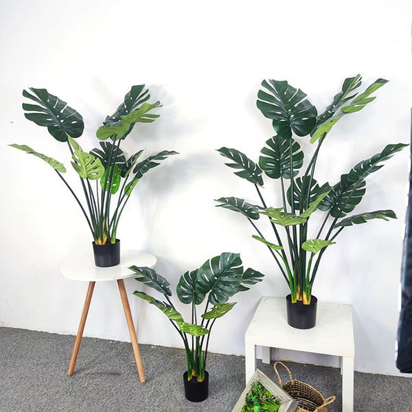 Cây trầu bà lá xẻ giả trang trí LX22