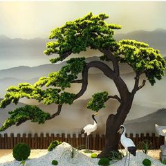 Cây tùng bonsai giả trang trí trong nhà