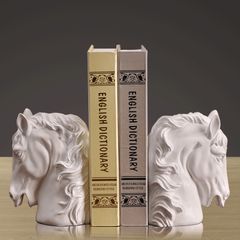 Chặn sách trang trí hinh đầu ngựa trắng