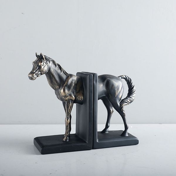 Chặn sách trang trí ngựa đồng cổ điển