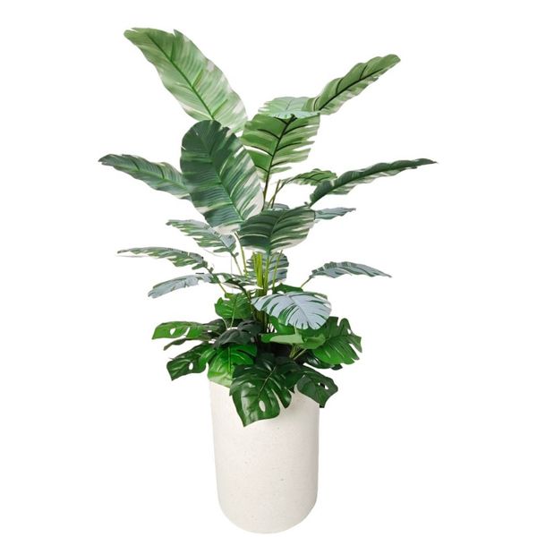 Chậu cây chuối cẩm thạch mini giả trang trí