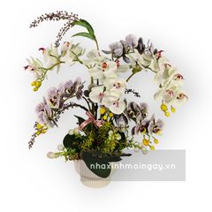 Chậu lan hồ điệp giả trang trí MM06