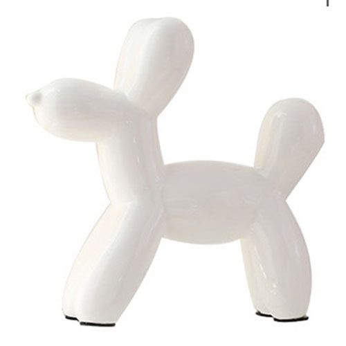 Tượng chó bong bóng sứ trang trí