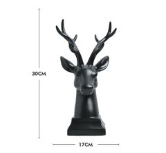 Tượng đầu hươu gốm sứ Bắc Âu trang trí