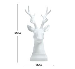 Tượng đầu hươu gốm sứ Bắc Âu trang trí
