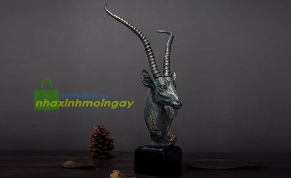 Đầu linh dương trang trí tài lộc