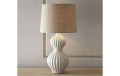 Đèn thân sứ hồ lô trắng