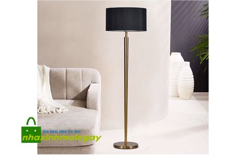 Đèn cây đứng thân kim loại vàng cao cấp
