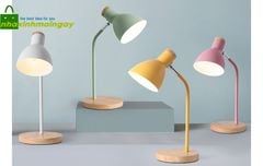 Đèn để bàn làm việc Bắc Âu color block