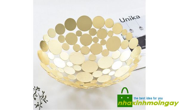 Đĩa trái cây kim loại phong cách hiện đại
