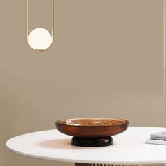 Đĩa thủy tinh đựng trái cây kiểu hiện đại