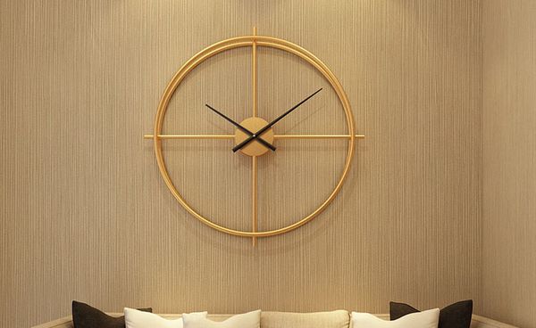 Đồng hồ treo tường sắt kiểu đơn giản