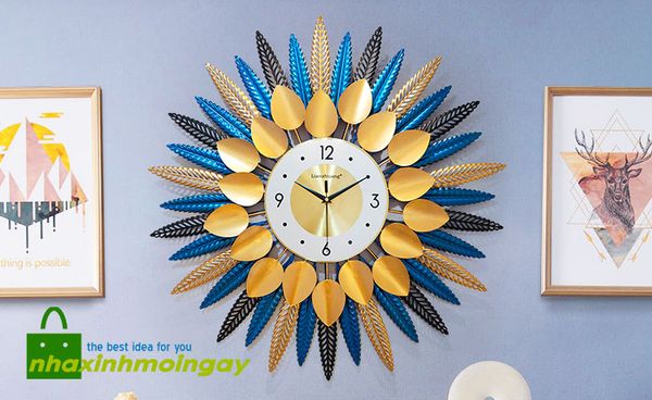 Đồng hồ tranh sắt mặt trời nghệ thuật