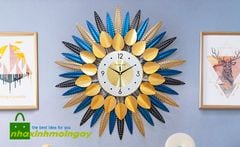 Đồng hồ tranh sắt mặt trời nghệ thuật