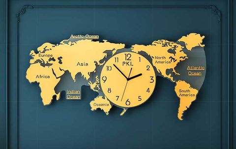 dong-ho-treo-tuong-ban-do-the-gioi-mau-vang