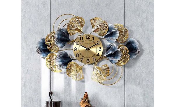 Đồng hồ tranh sắt treo tường cánh hoa MS03