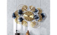 Đồng hồ tranh sắt treo tường cánh hoa MS03