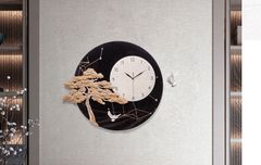 Đồng hồ treo tường phù điêu cây si mặt trăng