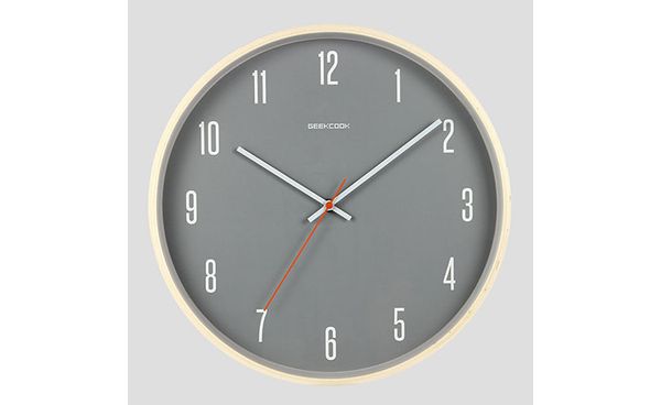 Đồng hồ treo tường Geekcook mặt xám hiện đại