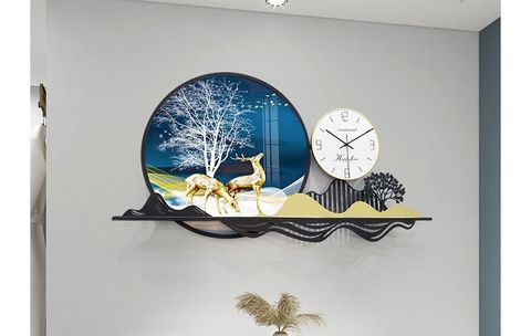 dong-ho-treo-tuong-huou-son-thuy-trang-tri