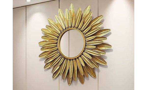 Gương sắt treo tường nghệ thuật kim vũ