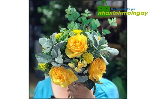 Hoa bó cầm tay chụp ảnh MS1