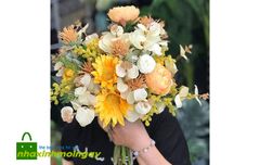 Hoa bó cầm tay chụp ảnh MS02