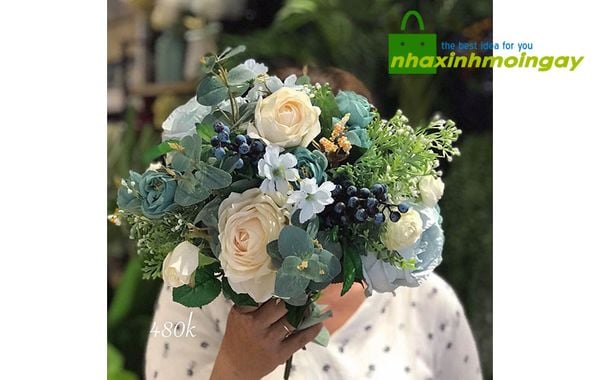 Hoa bó cầm tay chụp ảnh MS02