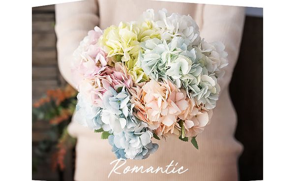 Hoa cẩm tú cầu vải 05 nhánh nhỏ trang trí