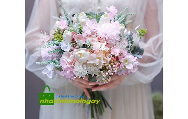 Hoa bó cầm tay chụp ảnh MS03