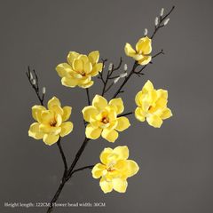 Hoa mộc lan giả trang trí cành 6 bông