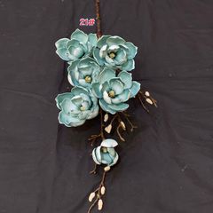 Hoa mộc lan giả trang trí cành 6 bông