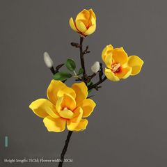 Hoa mộc lan giả trang trí cành 3 bông