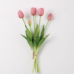 Bó hoa tulip nhựa dẻo cao cấp trang trí