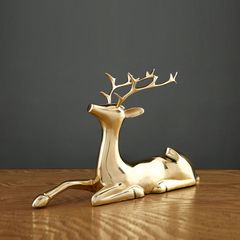 Kệ để rượu vang hươu đồng trang trí