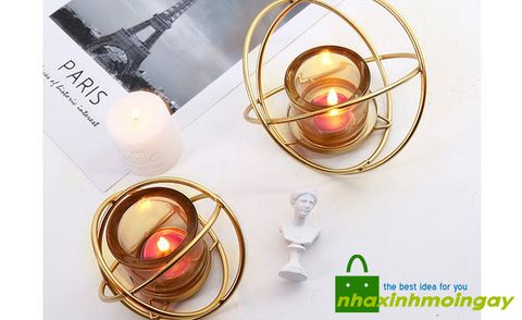 Kệ nến một khay tròn