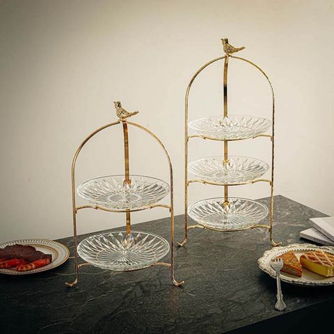 khay bánh lồng chim trang trí bàn tiệc