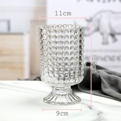 Lọ thuỷ tinh cắm hoa kim cương có đế cao