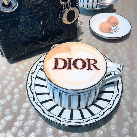 Bộ 02 ly uống cafe sứ xương đen trắng