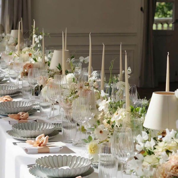 Hộp nến thơm thẳng trang trí bàn tiệc