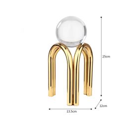 Quả cầu pha lê 3 chân trang trí