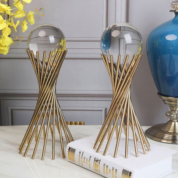 Quả cầu thủy tinh chân cao C222 trang trí