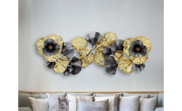 Tranh sắt trang trí tường cánh hoa MS02