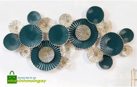 tranh sắt nghệ thuật trang trí lá sen